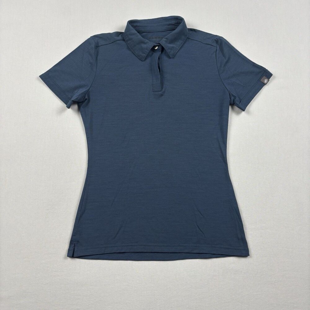 Mammut Women's Blue Polo Shirt S/S Hiking Outdoor Performance Athletic Top XS